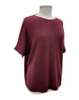 Amazing SHORT SLEEVE PERFORATED SWEATER HOLLY