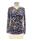 Foil PRINT MESH WRAP TOP