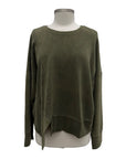 Alembika LONG SLEEVE ASYMMETRICAL SWEATSHIRT