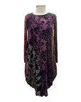 Alembika CUT VELVET DRESS WITH SLIP
