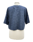 Blueberry EMBROIDERED LINEN JACKET