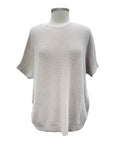 Amazing SHORT SLEEVE PERFORATED SWEATER HOLLY