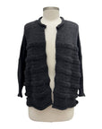 Ozai N Ku BUTTON CARDI RIB KNIT