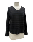 Habitat V NECK SHADOW STRIPE SEAM TEE