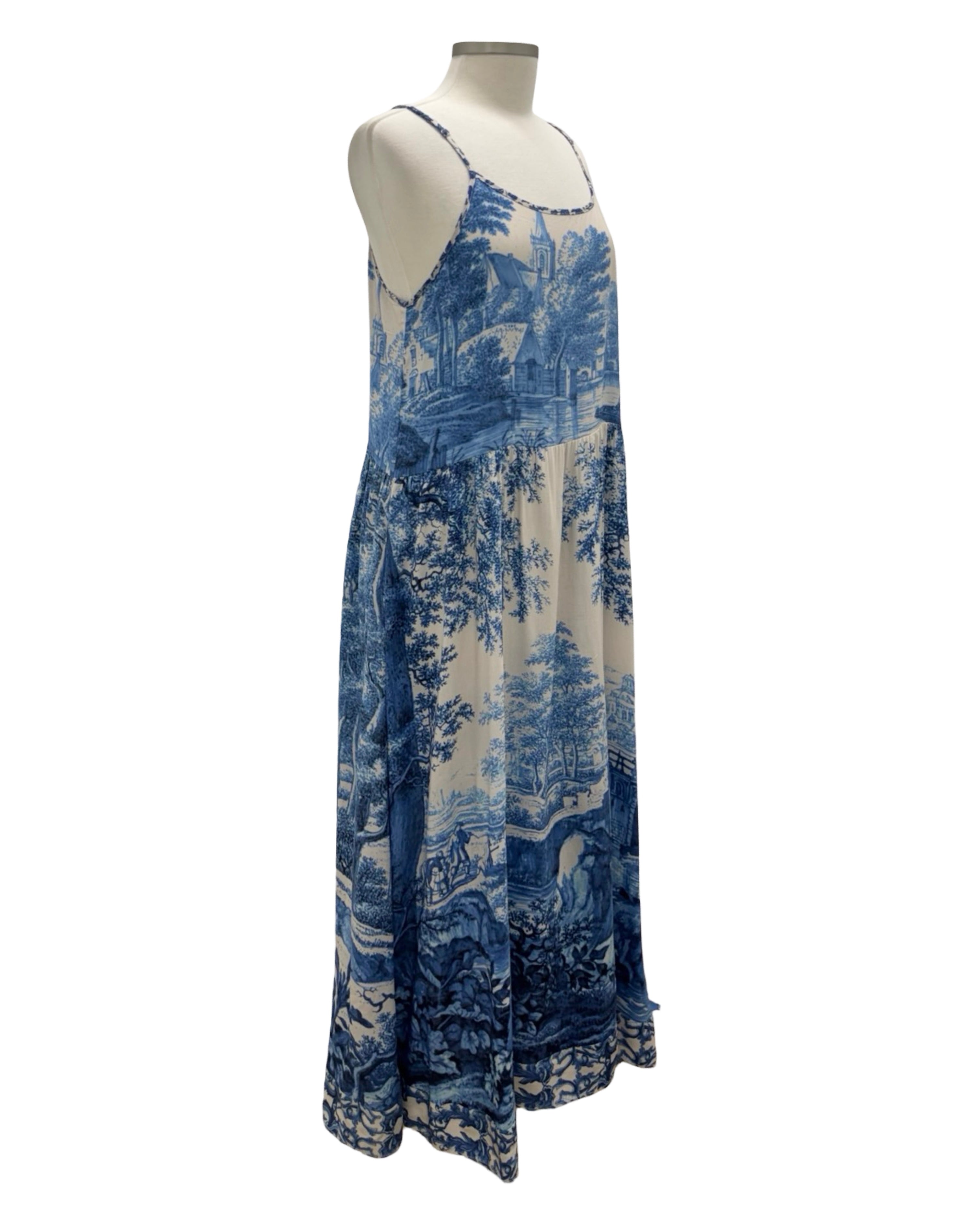 Market of Stars DELFT PRINT SLIP DRESS