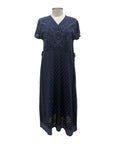 Johnny Was OLYMPIA SHORT SLEEVE DRESS W/SLIP