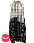Moonlight STAND COLLAR GRID DRESS - Originally $199