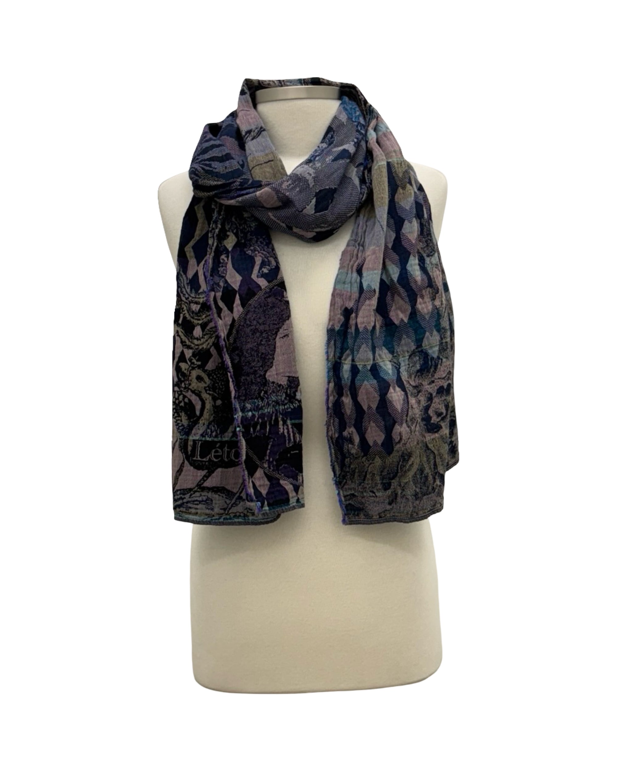 Létol DIAMOND PEACOCK SCARF