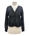 Foil PULLING STRINGS CARDI SWEATER