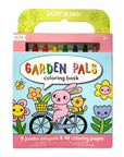 ooly CARRY ALONG CRAYON & COLORING BOOK SET GARDEN PALS