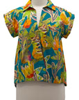 APNY SHORT SLEEVE CUFF WRAP BLOUSE