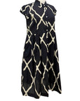 Handprint Dream COLLAR CAP SLEEVE DRESS - ORIGINALLY $99
