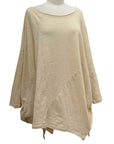 Jaded Gypsy BE FREE TOP VINTAGE OATMEAL