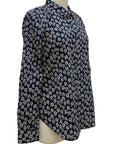 Foil LONG SLEEVE PRINT BLOUSE - Originally $115