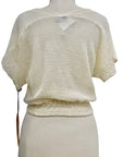 Oh My Gauze SHORT SLEEVE RUSCH BAND TOP - Originally $69