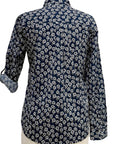Foil LONG SLEEVE PRINT BLOUSE - Originally $115
