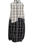 Moonlight STAND COLLAR GRID DRESS - Originally $199