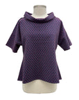 Kozan TEXTURE SHORT SLEEVE COWL TOP ALBI