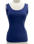 Cut Loose REVERSIBLE LYCRA BOATNECK TANK