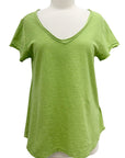 Cut Loose RAW EDGE V NECK TOP - ORIGINALLY $79