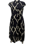 Handprint Dream COLLAR CAP SLEEVE DRESS - ORIGINALLY $99