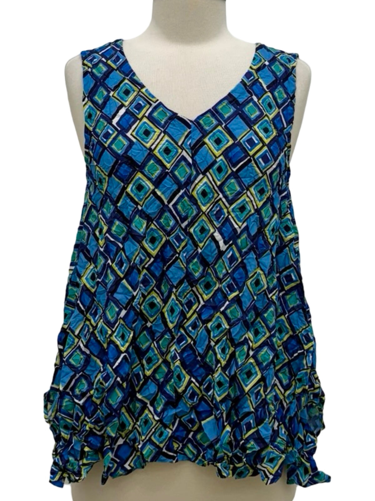 Olivia by Habitat BIAS CUT TANK - Originally $109 🔵