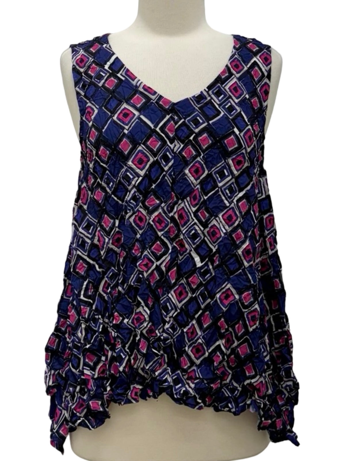 Olivia by Habitat BIAS CUT TANK - Originally $109 🔵