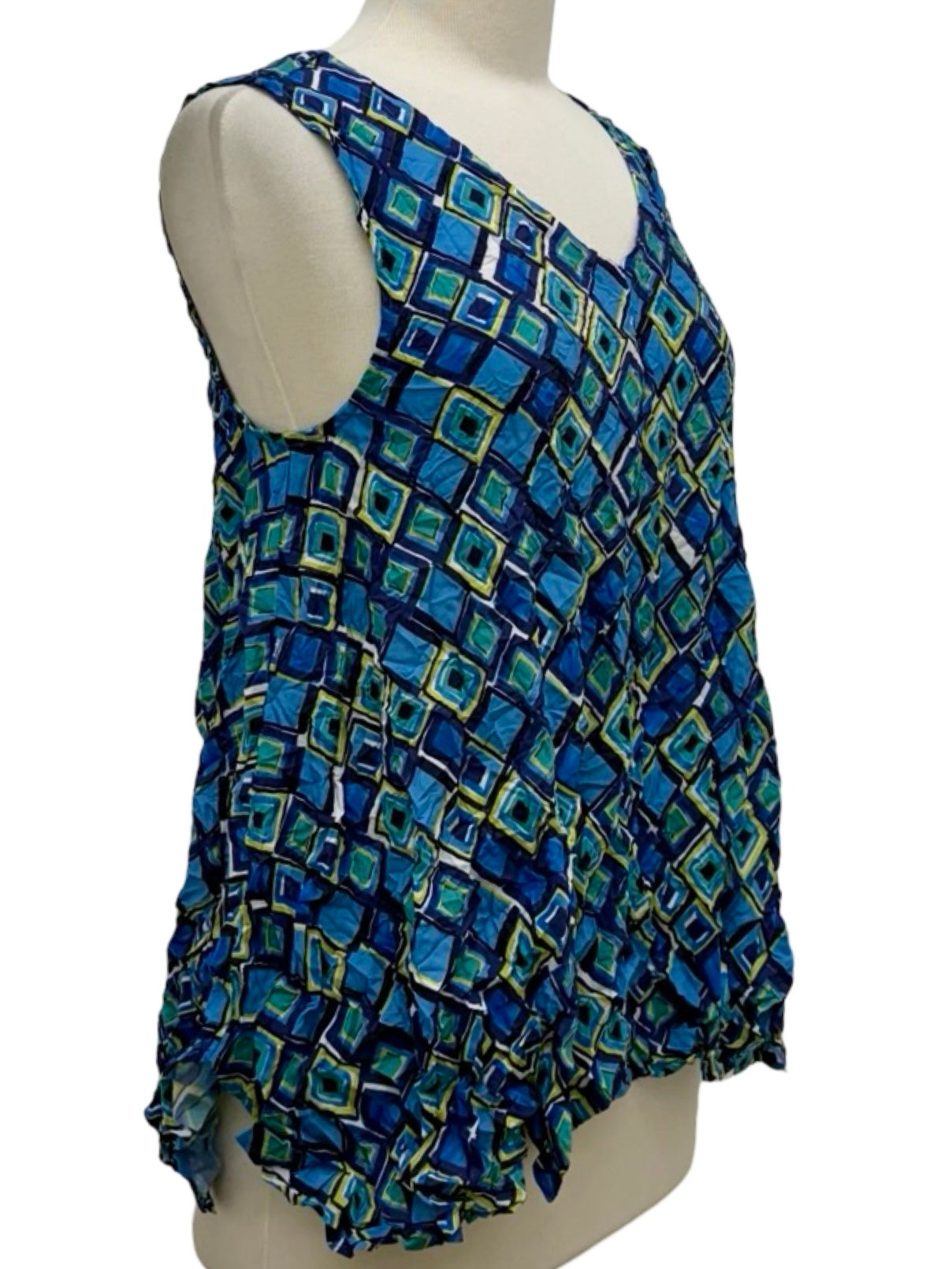Olivia by Habitat BIAS CUT TANK - Originally $109 🔵