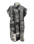 Yaza REVERSIBLE LONG WOOL VEST