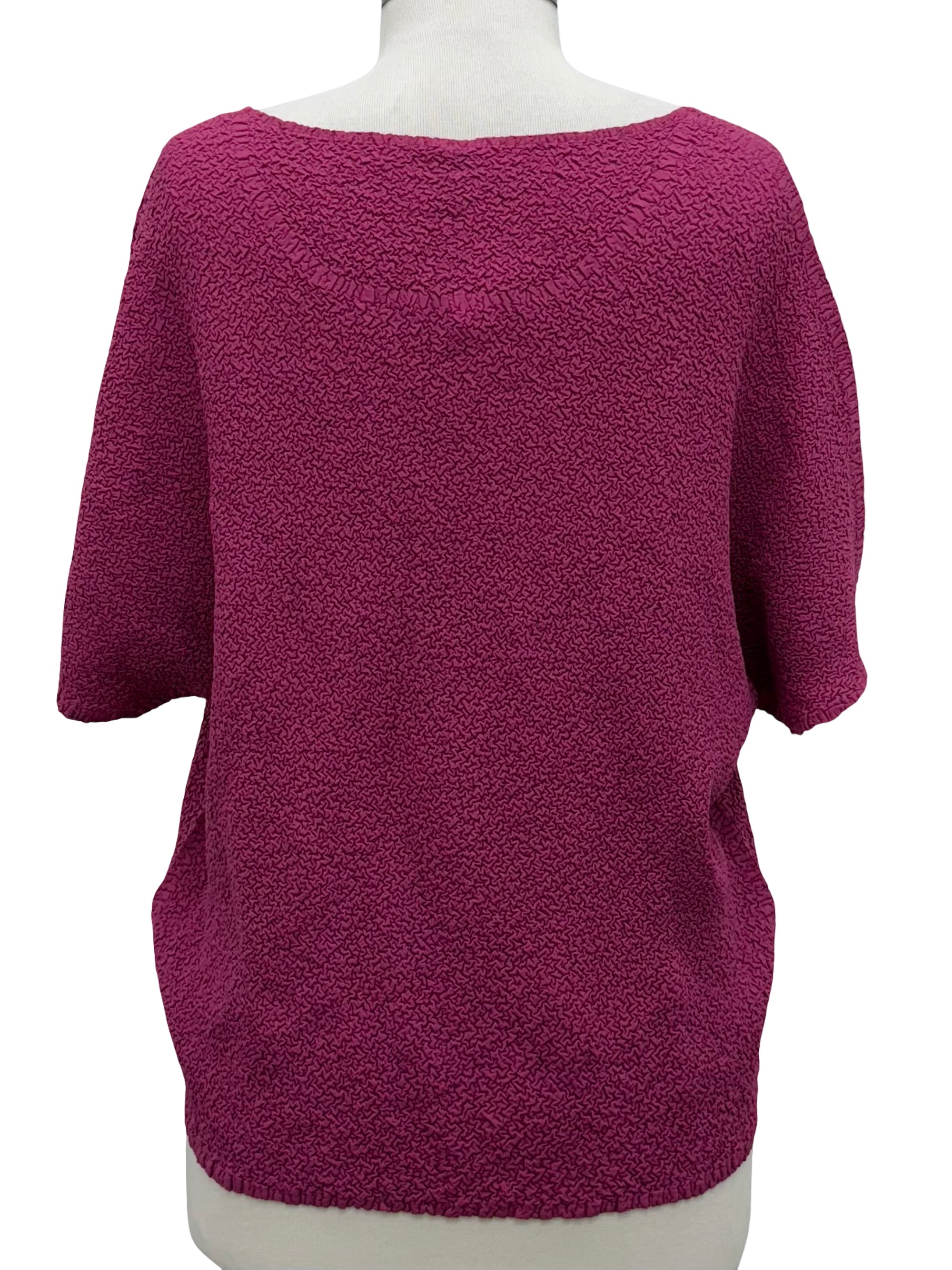 Vanité SHORT SLEEVE PEBBLE BLOUSE - ORIGINALLY $110 🔵