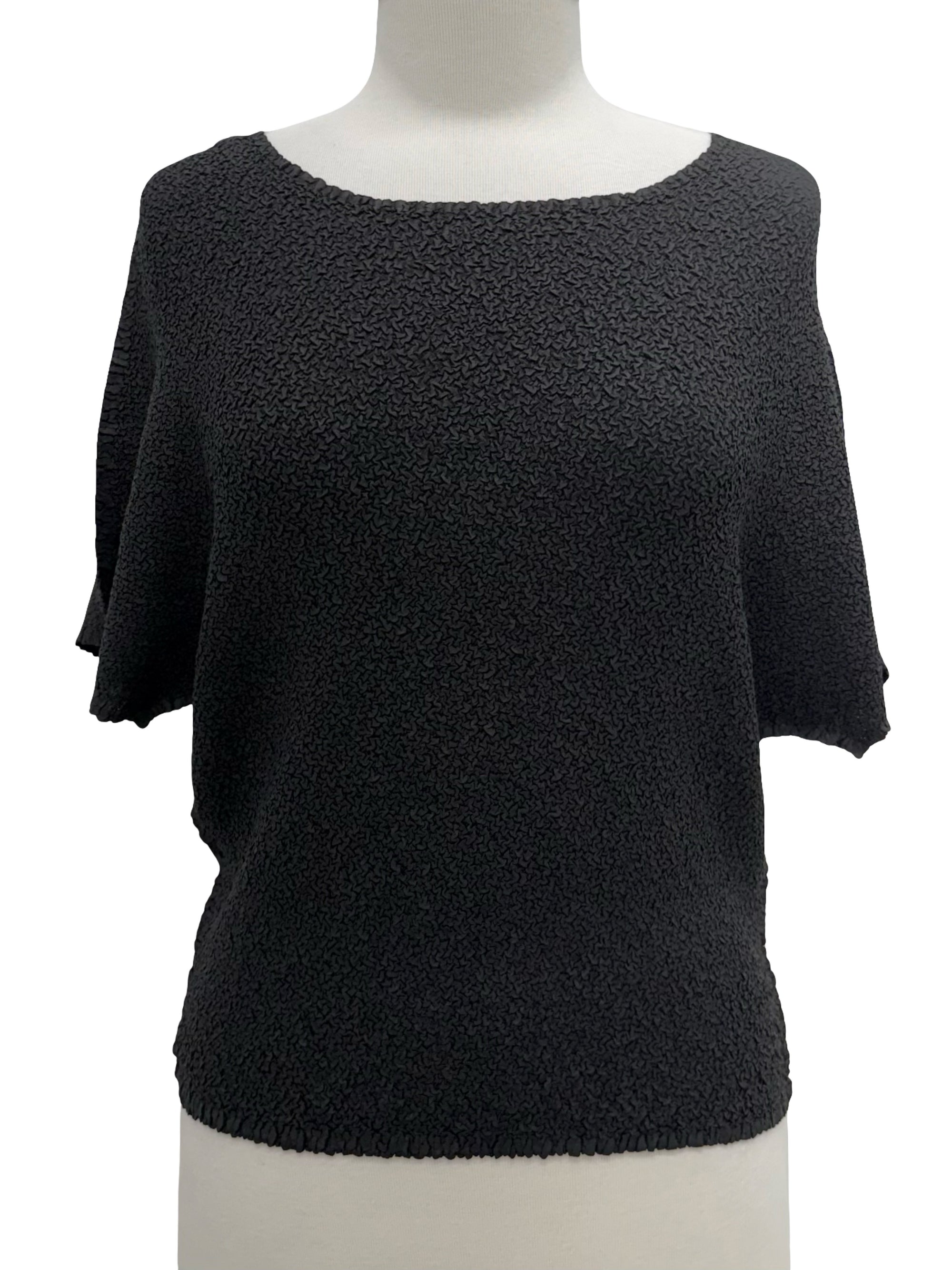 Vanité SHORT SLEEVE PEBBLE BLOUSE - ORIGINALLY $110 🔵
