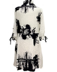 Moonlight PRINT HI COLLAR TUNIC BLOUSE
