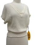 Oh My Gauze SHORT SLEEVE RUSCH BAND TOP - Originally $69