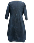 Cynthia Ashby DENIM GENEVA SHORT SLEEVE DRESS