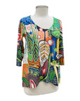 INOAH SCOOP 3/4 SLEEVE TEE GROUNDED