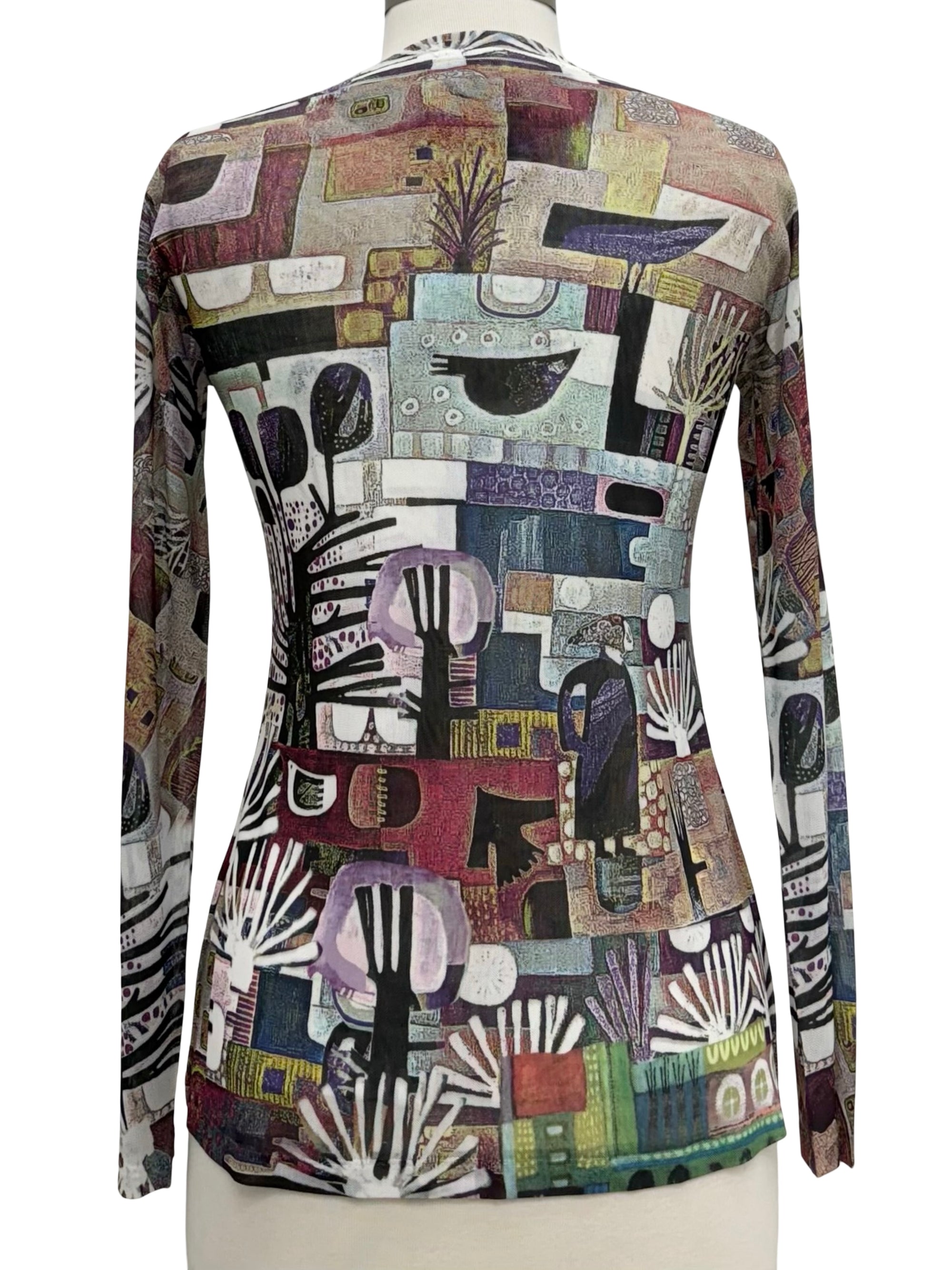 Inoah MESH LONG SLEEVE CREW ANCIENT
