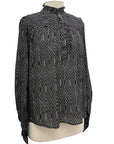 APNY HIGH NECK LONG SLEEVE BLOUSE