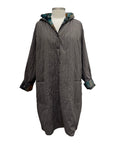 Three Potato LONG SNAP COAT REVERSIBLE
