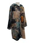 Three Potato LONG SNAP COAT REVERSIBLE