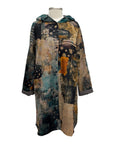 Three Potato LONG SNAP COAT REVERSIBLE