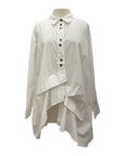 Moyuru LONG SLEEVE TUCK BLOUSE
