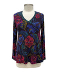 Johnny Was LONG SLEEVE V NECK SWING TEE APHAIA