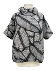 Chalet Beau Jours JACQUARD COWL SHORT SLEEVE TOP KALISTA