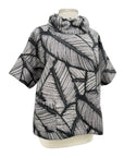 Chalet Beau Jours JACQUARD COWL SHORT SLEEVE TOP KALISTA