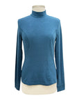 XCVI SLUB MOCK NECK TOP