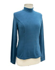 XCVI SLUB MOCK NECK TOP