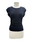 Michael Stars CREW CAP SLEEVE RIBBED TEE