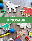 Woodsy Craft Co GARLAND DINO