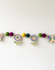 Woodsy Craft Co GARLAND FOLKSY FLOWER