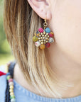 World Finds SUNFLOWER BEAD EARRING